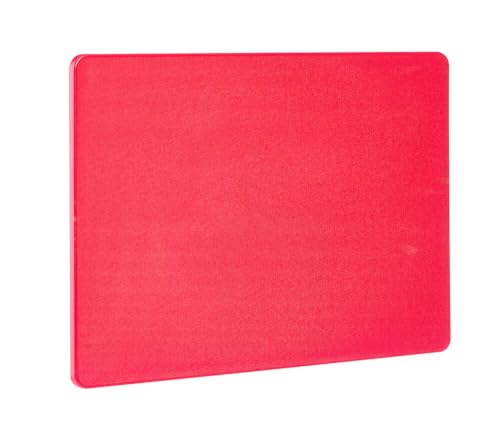 Planche à découper rouge GN1/1 HENDI en plastique LDPE lisse 530x325mm