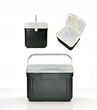 30qt Large Capacity Portable Cooler with Double Cup Holder, Durable, Suitable for Outdoor Activities, Family Gatherings, Travel, Gray