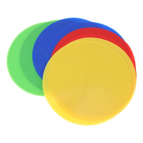 Toddmomy 8pcs Reusable Sports Spot Markers 23cm Circle Landmark Pads (red Green) Cones for Football
