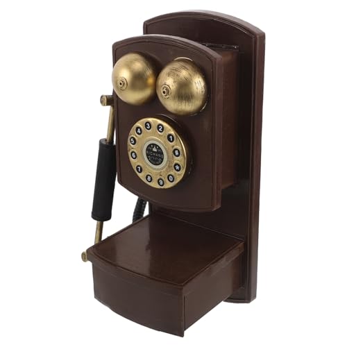 Teléfono antiguo vintage KICHOUSE de hierro resistente al desgaste y fácil mantenimiento