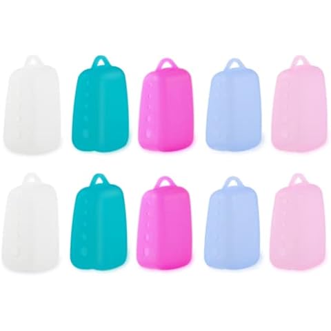 10 Pieces Silicone Toothbrush Cover Toothbrush Head Cap Travel Toothbrush Holders Colorful Toothbrush Cap Covers Toothbrush Protective Cases for Home Travel Cover