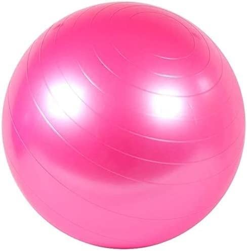 Pelota de fitness rosa talla S con bomba para pilates y yoga en casa