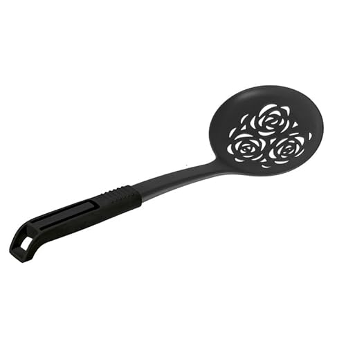 Écumoire, résiste à 200°C, avec poignée fonctionnelle. - Noir