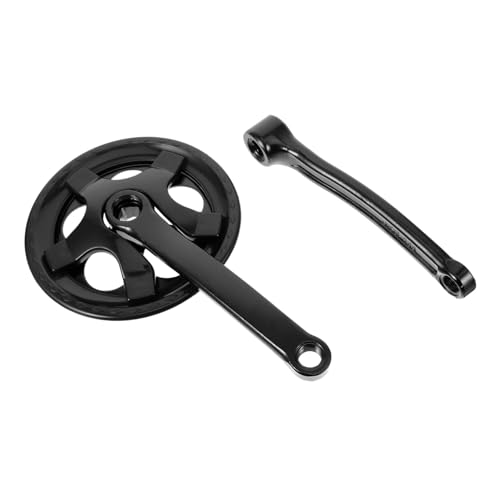 LOORGVEL Bielas para Bicicleta con Plato Cuadrado de Dientes Resistente y Compatible con Bicicletas de Montaña Plegables y Fixed Gear Fácil de Instalar y Resistente al Desgaste