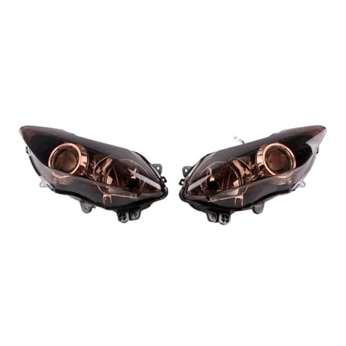 Phare pour YZF-R1 2007-2008 optique avant moto noir fumé