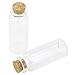 SUPERLELE 20ml Glass Bottles with Cork, 48pcs Decorative Wish Bottles Small Glass Jars for Wedding Party Favors Witchcraft Supplies, Mini Potion Bottles with Eye Screws and Funnel