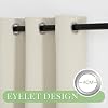 KGORGE Lot De 2 Rideaux Courts Thermiques Occultants 90x90cm - Isolation Froid Chaleur, Beige Clair