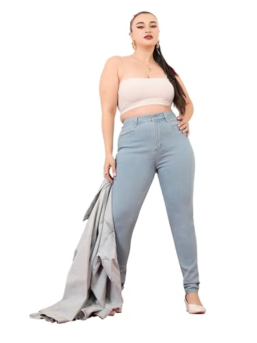 Image of Miss Chase A+ Women's Bootcut High Rise Regular Length Stretchable Denim Jeans