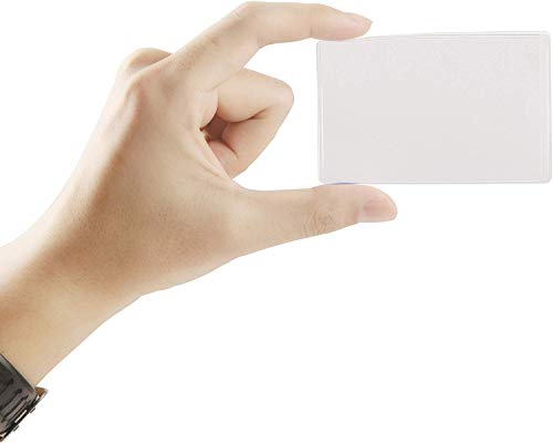Image of flying CLOUDS Unisex Synthetic Card Sleeve (Transparent, Pack of 50)