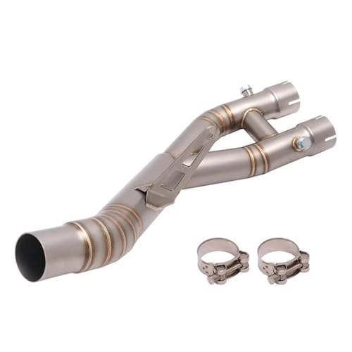 に適合するヤマハ YZF-R1 R1 R1M MT10 MT 10 2015-2022 スリップオンエキゾーストパイプ エキゾーストマフラー用 バイク用 ミドルリンクパイプコネクター 排気管 マフラー 交換部品