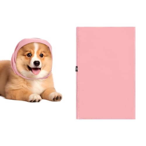 Image of Qianyu Soft Dog Calming Hoodie Quiet Head Cover Sleeves Hood for Noise Bath Hematoma Dogs Ear Cover Cancelling Sleep Help Headband for Anxiety Relief Calming Dog Neck Ear Warmer(Medium)