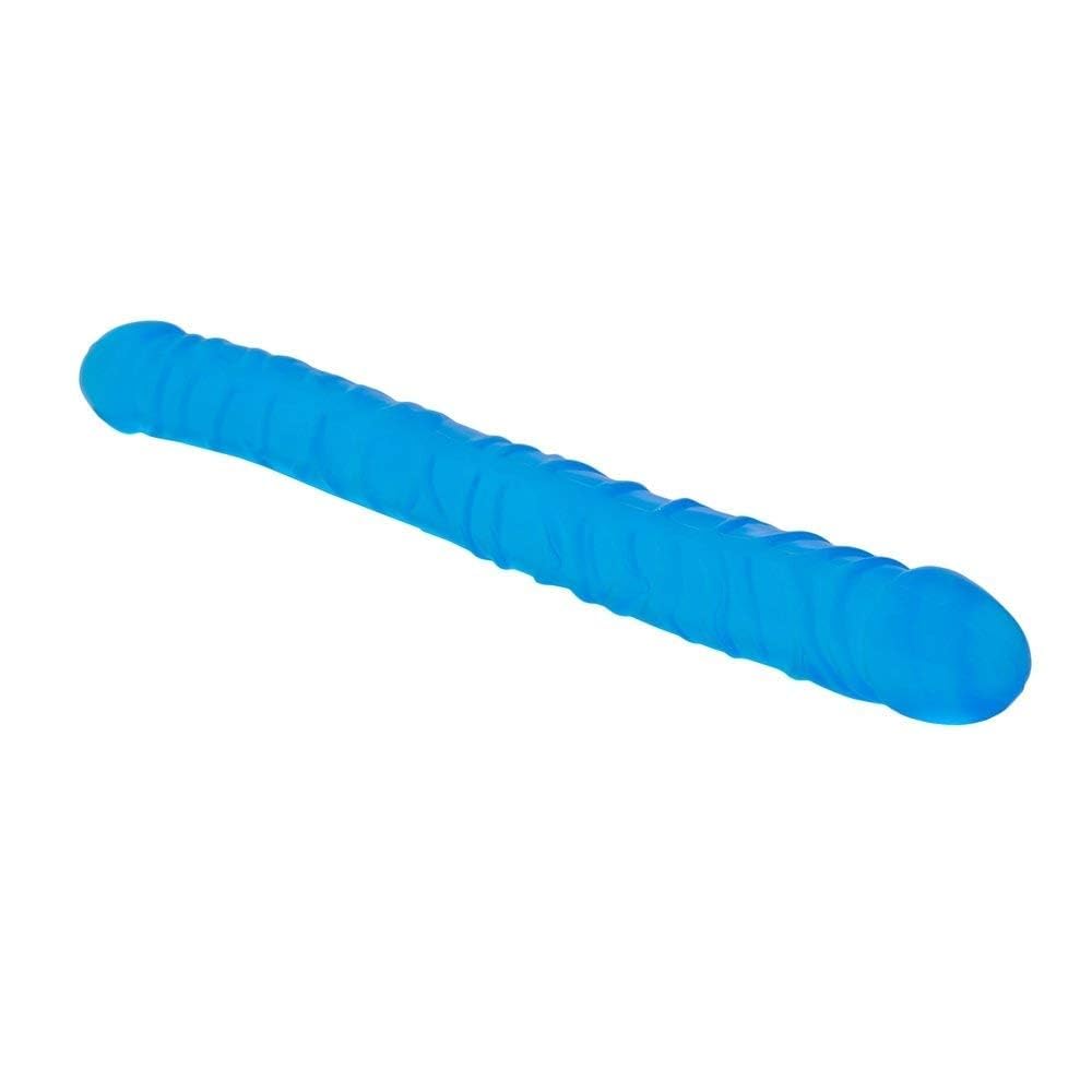 Doppio Dildo Pene Reale Dong Realistico per Gioco Anale Masturbazione Giocattolo per donne(Blu)