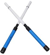 1 Pair Jazz Drum Brushes - ABS Nylon Wire Portable Drumstick Brush Percussion Instrument Accessor...