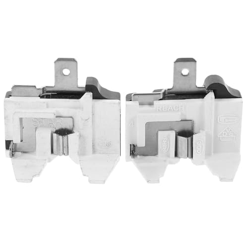 NUOBESTY Protector de Sobrecarga Térmica para Compresor Refrigerador y Congelador 2 Piezas Arranque Seguro Compatible Refrigeradores Domésticos y Congeladores Material ABS y Aleación