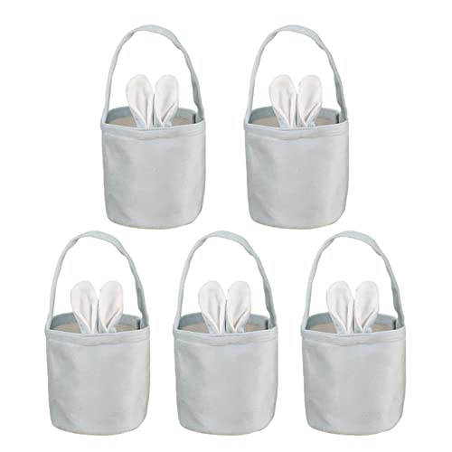 Jomewory Osterhasen Tasche, Wiederverwendbare Osterhasen Korb Eierbeutel, Tragbar, Osterhasen Korb Für Kinder, Schule, Zuhause, Partyzubehör, Dekorationen Mit Niedlichen Hasenohren Cover