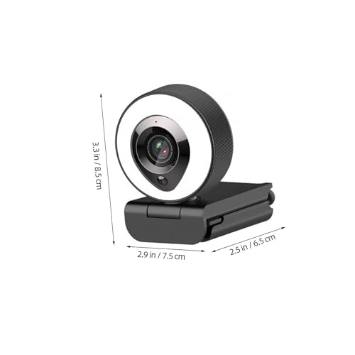 Webcam 4k grand angle 130 de visioconférence Vaguelly autofocus avec éclairage LED - 2