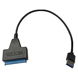 Fontsime USB 3.0 Sata 3 Sata ケーブル - USB 3.0 アダプタ 最大 6 Gbps サポート 2.5 インチ外付け HDD SSD ハード ディスク 22 ピン ケーブル ブルー