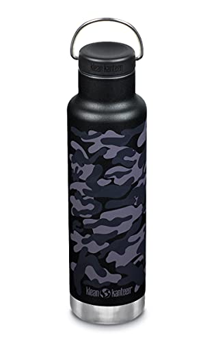 Klean Kanteen Unisex – Erwachsene Classic Schlaufenkappe, Black Camo, One Size