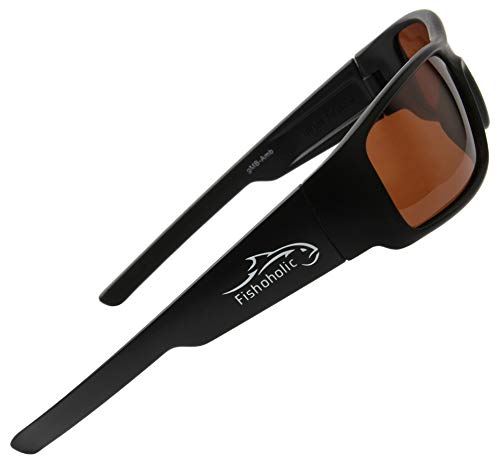 Lunettes de soleil polarisées pêche Fishoholic UV400 avec étui rigide protecteur - 3