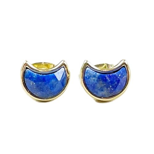 Boucles d'oreilles lapis-lazuli en argent sterling 925 véritable