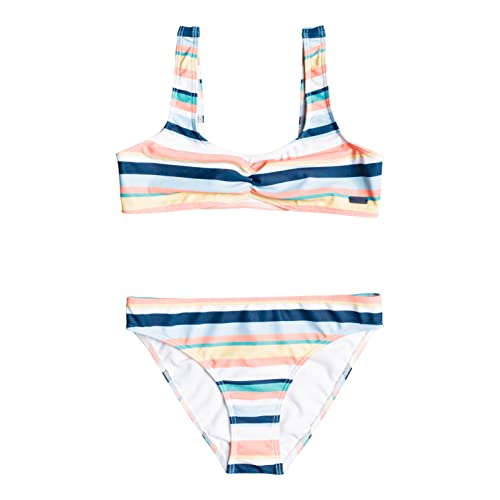 Roxy Malibu Story - Conjunto de Bikini Bralette - Chicas 8-16 - 10 - Blanco.