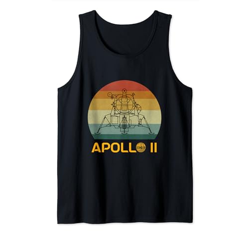 Retro Apolo 1969 Módulo Lunar Apolo 11 Moon Landing Camiseta sin Mangas
