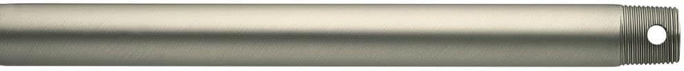 Kichler Accessory Ceiling Fan Down Rod, 18" downroad with 1" Diameter in Brushed Nickel, 360001NI, (18" L x 1" DIA)