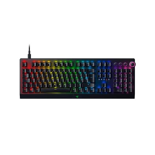Razer BlackWidow V3 Pro (Green Switch) - Kabellose Mechanische Gaming Tastatur (Klickende Mechanische Switches, RGB Chroma, Handballenauflage, Bluetooth, USB-C) QWERTZ DE-Layout | Schwarz