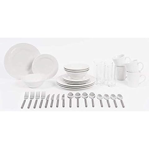 Sabichi 36pc Microwave & Dishwasher Safe Dinner Set Cover