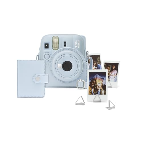 Kit de accesorios instax Mini 13 color azul con funda para cámara instantánea y álbum de fotos