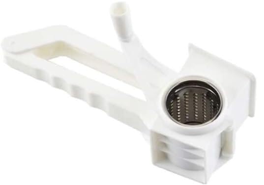 Rallador manual de queso de acero inoxidable blanco miniatura 1