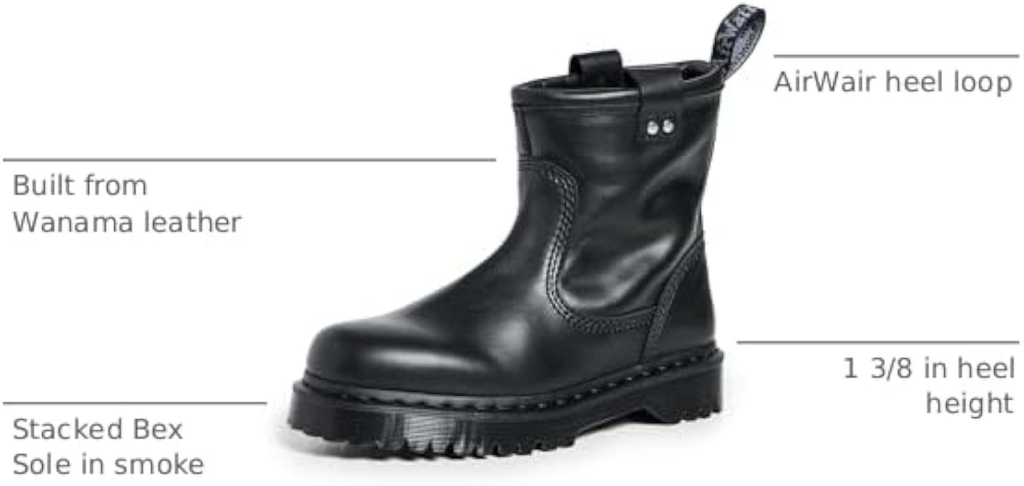 Amazon.com | Dr. Martens, Unisex, Anistone Lo Leather Boots, Black