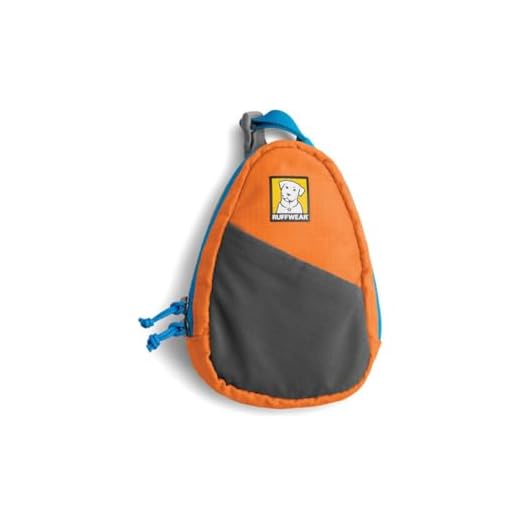 AmazonBasics Hundekotbeutel mit Beutelspender und Leinenclip, 300 Stück 4 Ruffwear Hundekot-Beutel Spender, Zur Befestigung an Jede Art von Leine, Inkl. Kotbeutel, Orange, Stash Bag