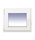 Ventanastock PVC 600 x 500 Practicable Oszillobatient links mit 1 Klinge und Carglass Glas (Climalit Mate)