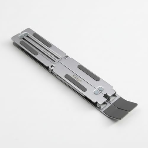 Image of Universal Laptop Stand, Adjustable Height, Multi-Angle Ventilation, for Laptops up to 15.6 Inch, Silver