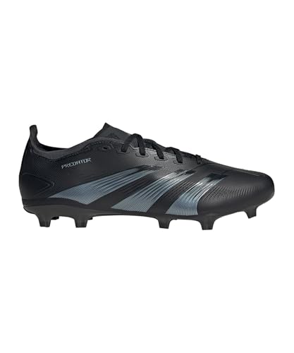 adidas Unisex adulto Predator League Firm Ground Football Boots, Core Black / Carbon / Core Black, 42 EU