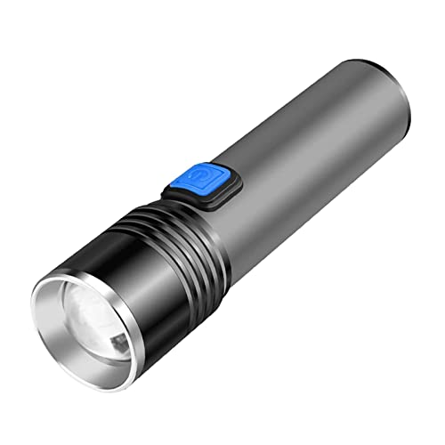 Bamideo Multifunction 670nM USB LED Taschenlampe,Rotlicht LED gegen nachlassendes Sehvermögen Taschenlampe,mit 3 Modi und Lange Arbeitzeit, Wasserdicht Zoombar für Outdoor Cover