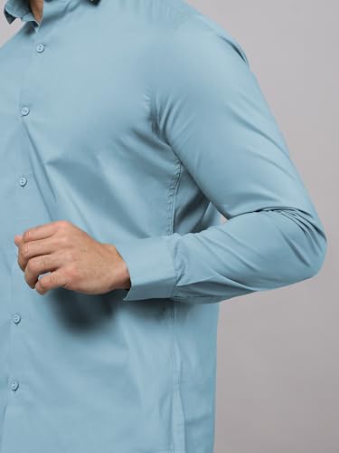 Image of Beyoung Cotton Plain Regular Fit Shirt for Men | Full Sleeve | Formal Shirt | Classic Collar Cotton