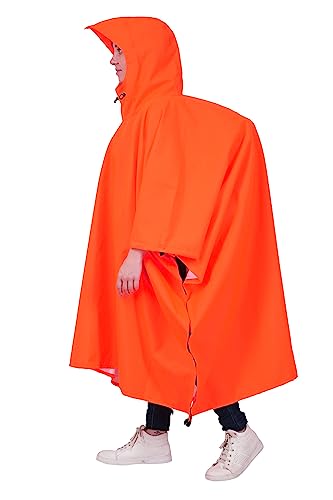 Image of ROCKSPORT Unisex Outdoor Rain Poncho for Adult,Multi Use, Waterproof, Lightweight, Reusable & Packable, One Size Fits Most