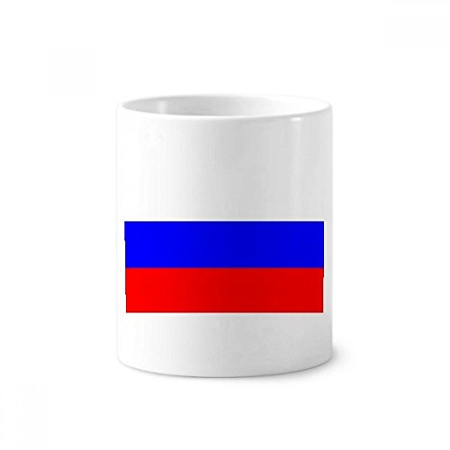 Drapeau national Russie tasse blanche en céramique 350ml pour brosse à dents et stylos