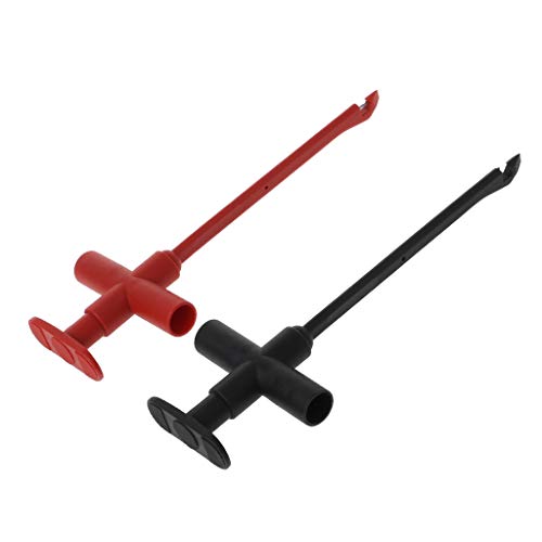 BIlinli 2 STÜCKE Isolierung Piercing Nadel Clip Test sonde Bananenbuchse Gefederte Kupfer