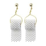 Frcolor クリエイティブロールペーパーデザインイヤードロップイヤリングセット 女性用 耐久性素材使用 日常使いからパーティーまで対応