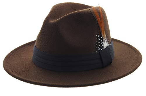 Borsalino Broad Brim Beaver Fedora and Hatbox (56) Charcoal