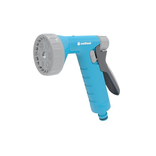 CELLFAST Gartenbrause Sprinklerpistole Spritzpistole Gartensprinkler Rasensprenger FĂĽr Rasen Blumen Pflanzen Safetouch System Rain Ideal