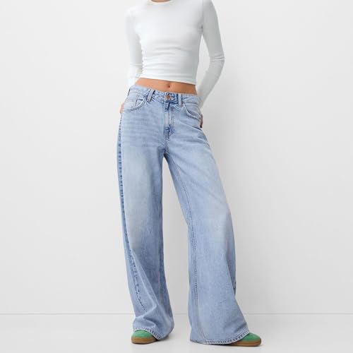 Women's Baggy Boyfriend Denim Pants Y2k Low Rise Wide Leg Straight Jeans Casual Loose Mom Jeans Trousers3