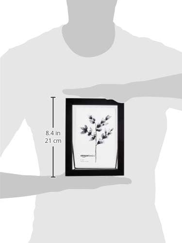 Amazon Basics Wedge Floating Photo Frame for 4 x 6 Inch Photos - Thick Frame, Black