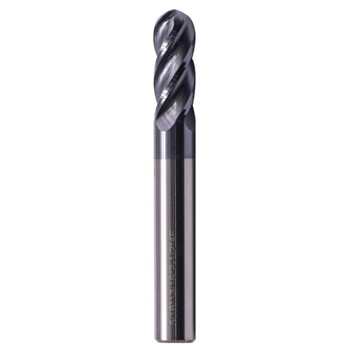 Image of BestParts 5 /16 inch 4 Flute Ball Nose Solid Carbide End Mill - AlTiN Coated | 30 Degree Helix, 5 /16 inch Cutting Diameter, 5 /16 inch Shank Diameter, 13 /16 inch Length of Cut, 2-1 /2 inch Overall Length