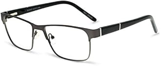 OCCI CHIARI Blue Light Blocking Glasses for Men Metal Frame Eyeglasses Men's Computer Glasses Clear Lense