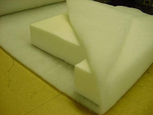 IZO Home Goods 48 Inch Wide Dacron (5 Yards) Quilt Batting Dacron pad White Fabric by The Yard Polyester 3/8" Loft Upholstery Foam padd - Thumbnail 6