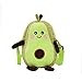 LuohuiFang Sac à dos mignon en peluche pour enfants, motif petit poulet, adorable animal de dessin animé, pour téléphone portable, porte-monnaie, avocado, Taille unique